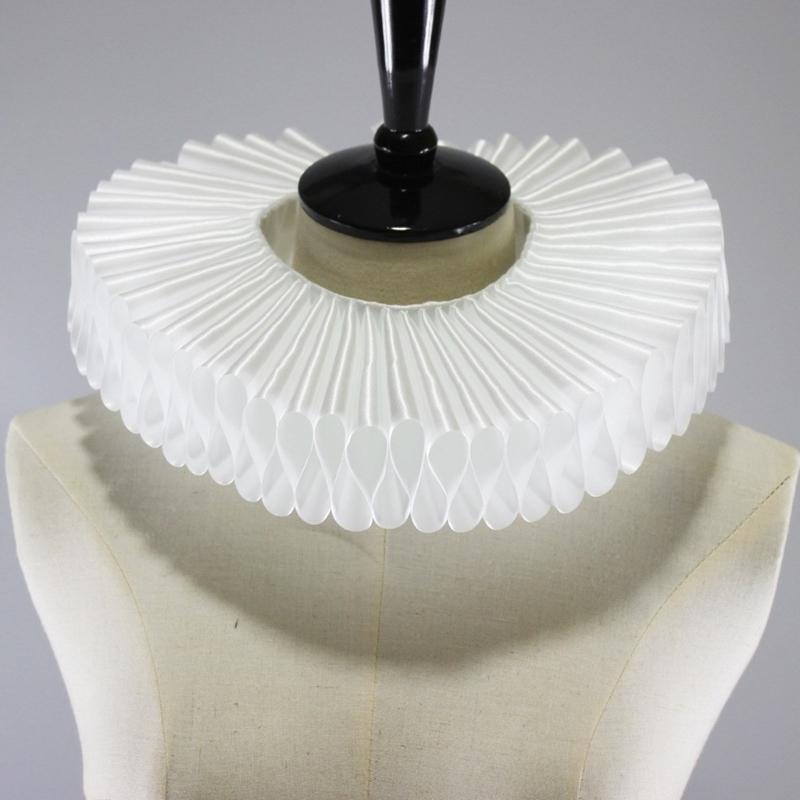 Women'S Fashion Victorian - 50LE ELIZABETHAN Kerah palsu Ruffle Kerah