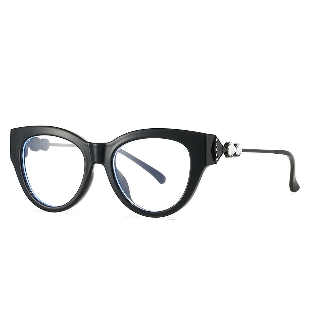 Women'S Fashion Glasses With Clear Lenses - Kacamata Baca Pemblokir Cahaya Biru Wanita