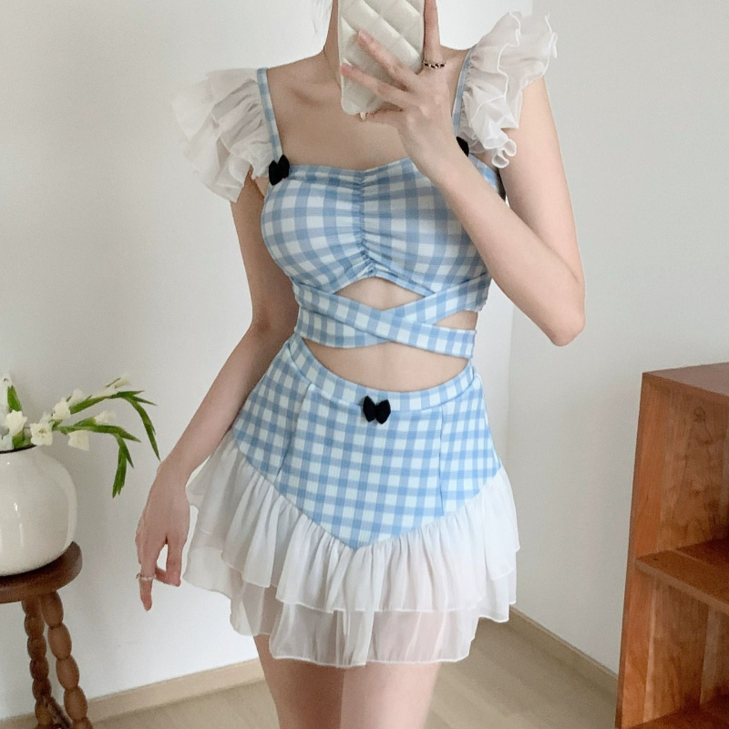 Women'S Fashion Middle Ages - Baju renang halter pelangsing wanita pakaian