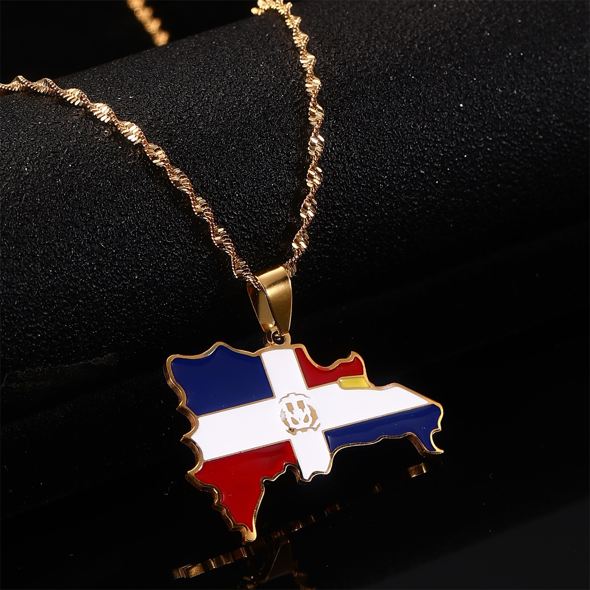 Women'S Fashion Guide - Republik Dominika Peta Liontin Kalung untuk