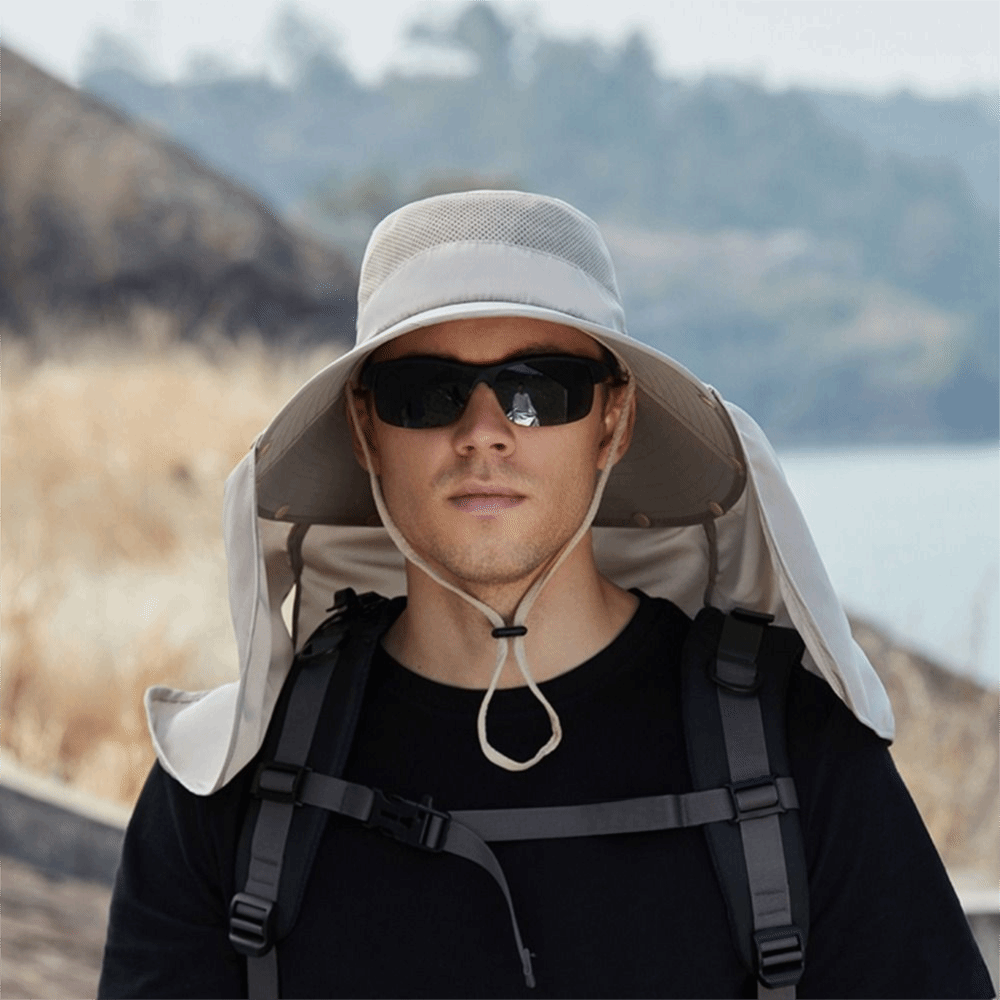 Bucket Hat Women - Topi Matahari Pria Bahan Kain Modis,