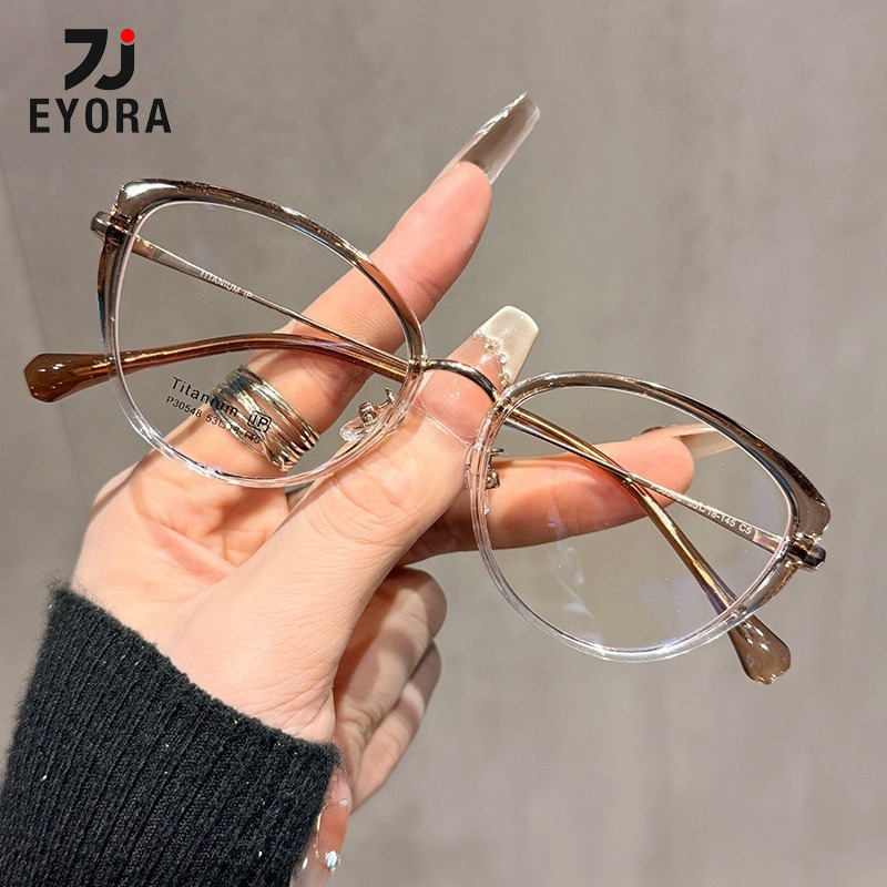 Women'S Fashion Glasses With Clear Lenses - Kacamata Baca Fashion EYORA Bingkai Kecil