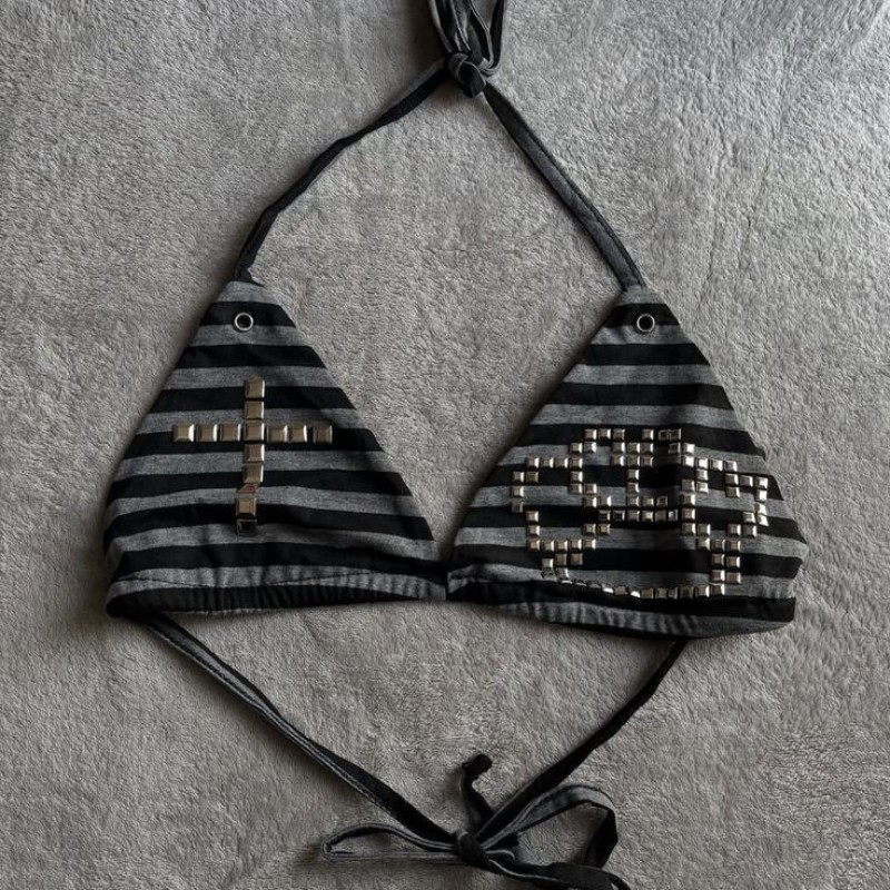 Women'S Y3K Fashion - Y3k Atasan Baju Renang Bikini Leher