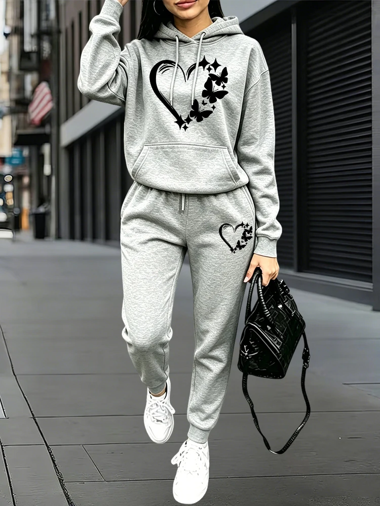 Women'S Fashion Middle Ages - 2026 Setelan Olahraga Wanita Terbaru Hoodie