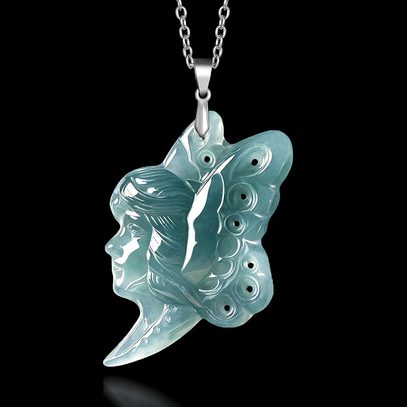 Women'S Fashion - Kalung Liontin Kupu-kupu Peri dari Batu