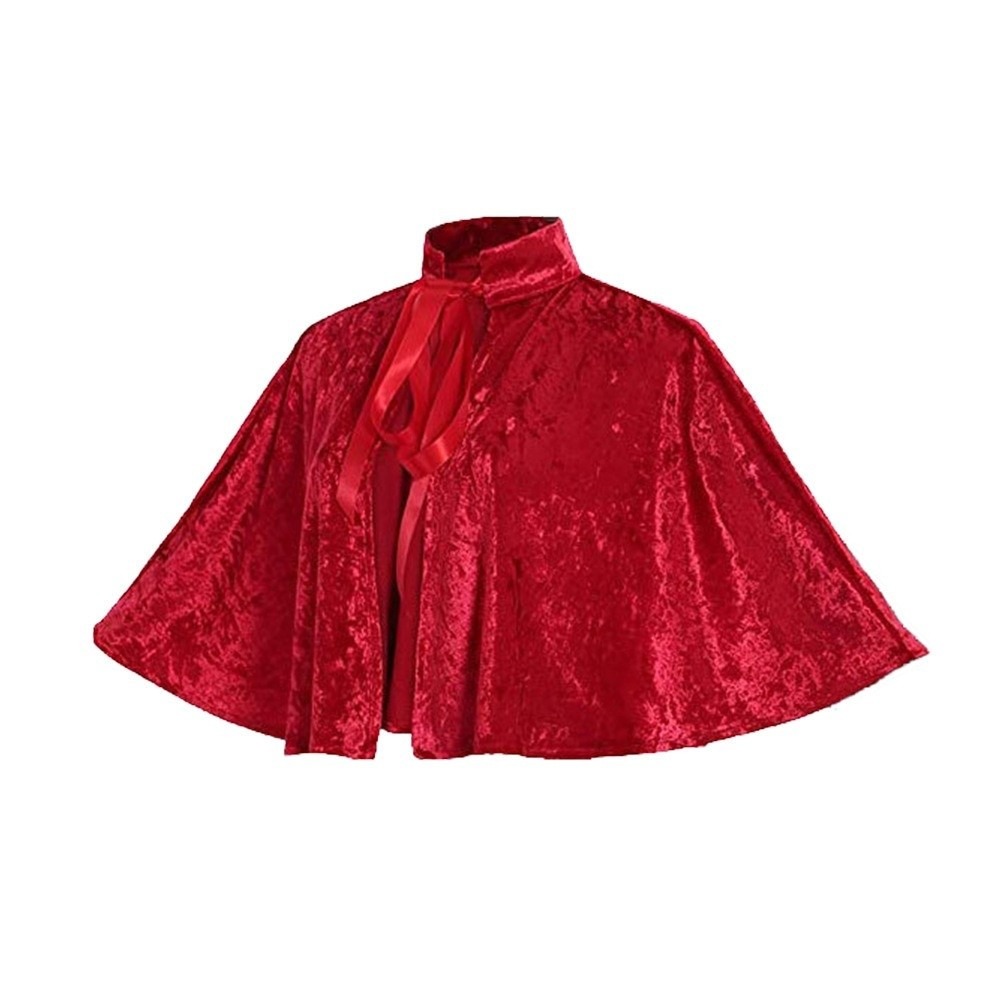 Women'S Fashion Victorian - Jubah Beludru Cosplay Vintage Baru, Selendang