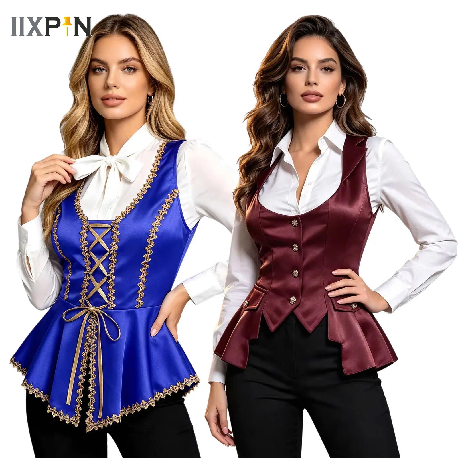 Women'S Fashion Victorian - Rompi Satin Wanita Gaya Victoria, Jaket