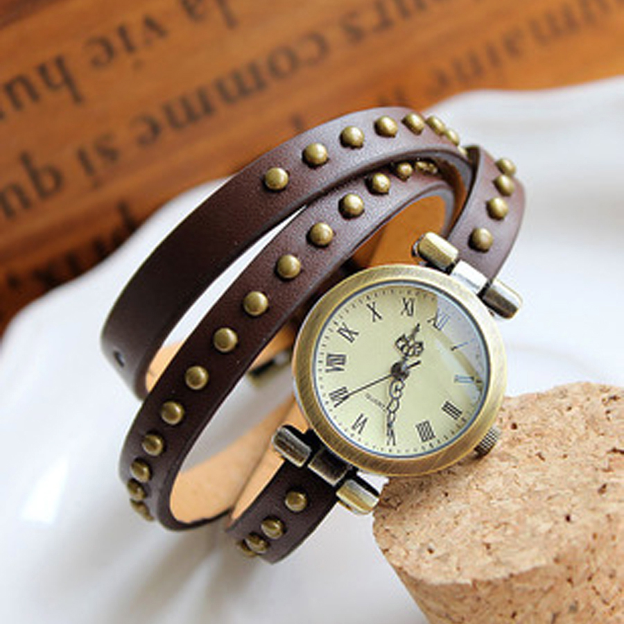 Women'S Fashion From The 60S - Jam Tangan Wanita Kulit Asli Panjang