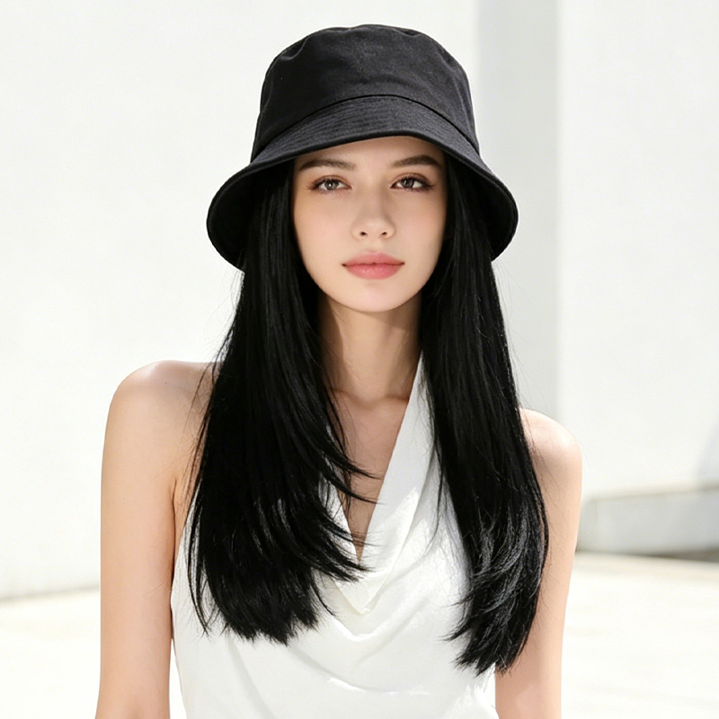 Topi Bucket Hitam Pelindung Si - Bucket Hat Women ulasan dan harga