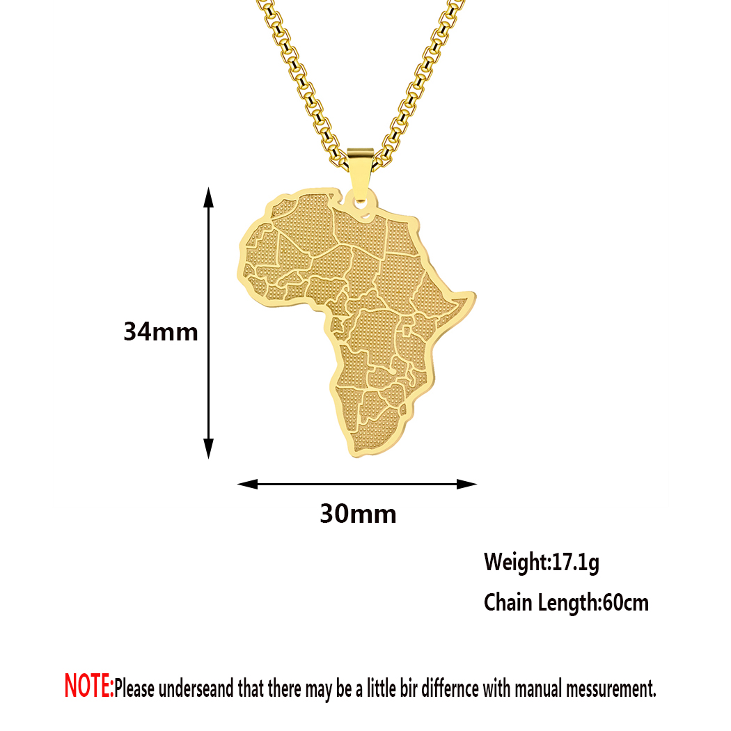 Kalung Liontin Peta Negara Afr - Women'S Fashion Guide ulasan dan harga
