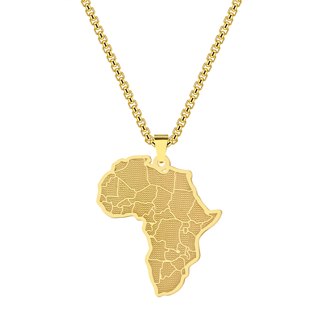 Kalung Liontin Peta Negara Afr - Women'S Fashion Guide ulasan dan harga