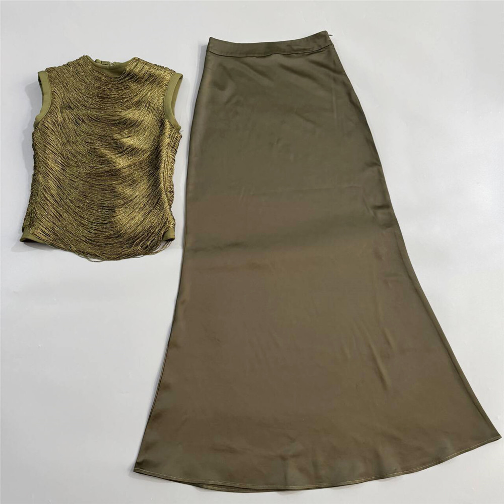 Gaun Maxi Dua Potong Berumbai  - Maxi Dress Boho ulasan dan harga