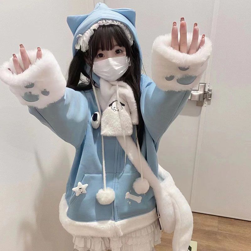 Hoodie Wanita Bergaya Anime Je - Women'S Fashion Zip Up Hoodies ulasan dan harga