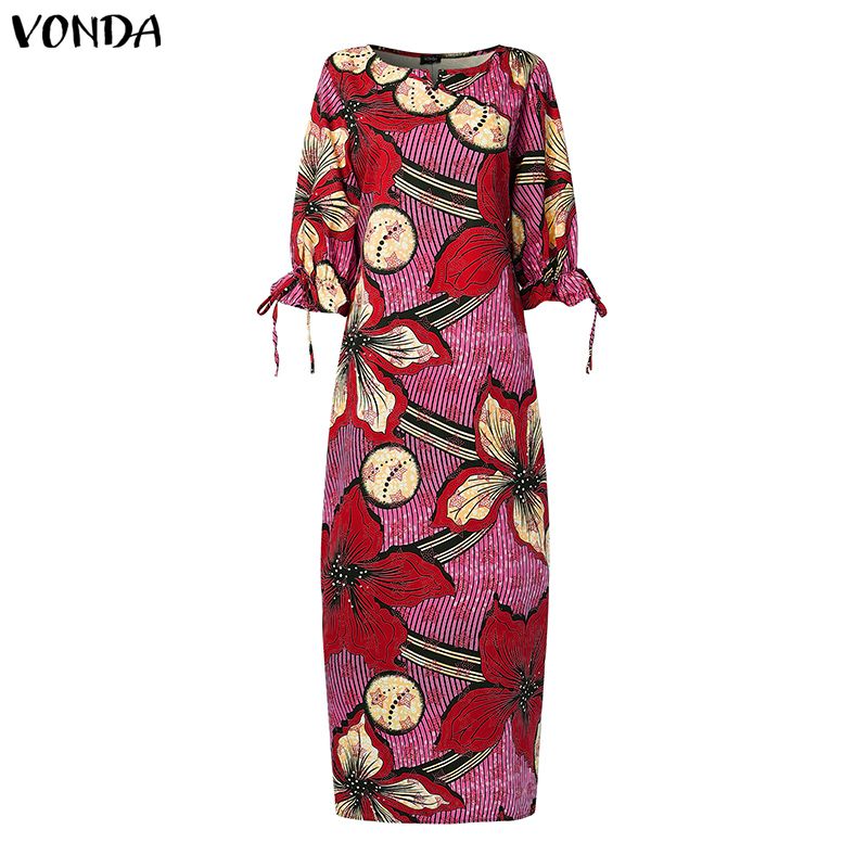 VONDA Gaun Maxi Motif Bohemian - Maxi Dress Boho ulasan dan harga