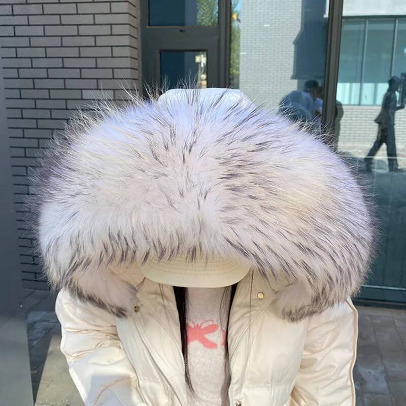 Kerah Bulu Rakun Untuk Jaket W - Women'S Fashion Parka ulasan dan harga