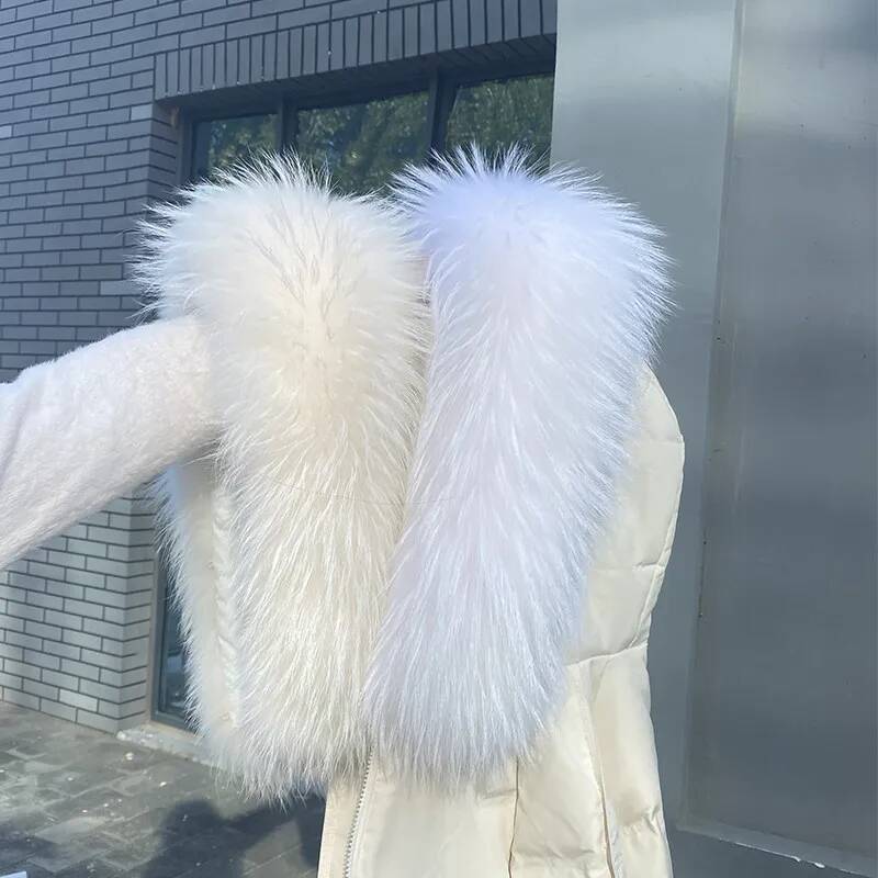 Kerah Bulu Rakun Untuk Jaket W - Women'S Fashion Parka ulasan dan harga