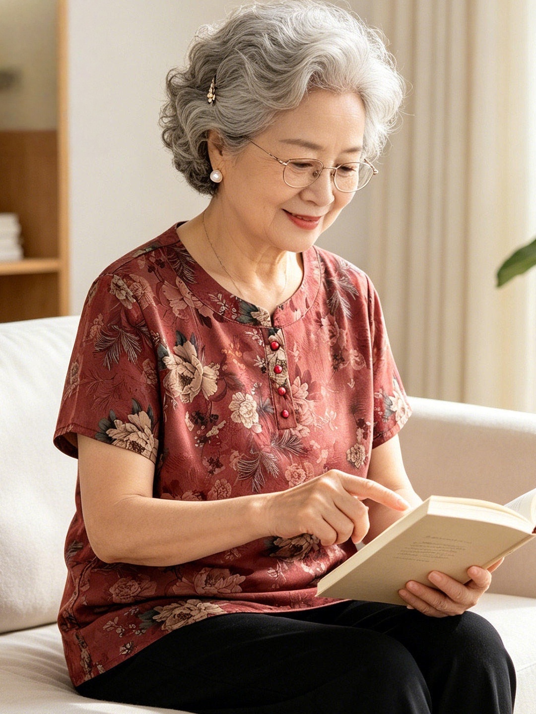 Kaos Lengan Pendek Leher Bulat - Women Fashion Over 60 ulasan dan harga
