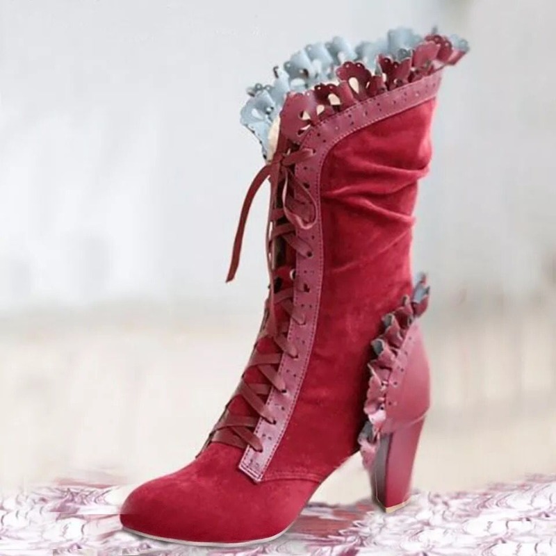 Sepatu hak tinggi sol tebal uj - Women'S Fashion Victorian ulasan dan harga
