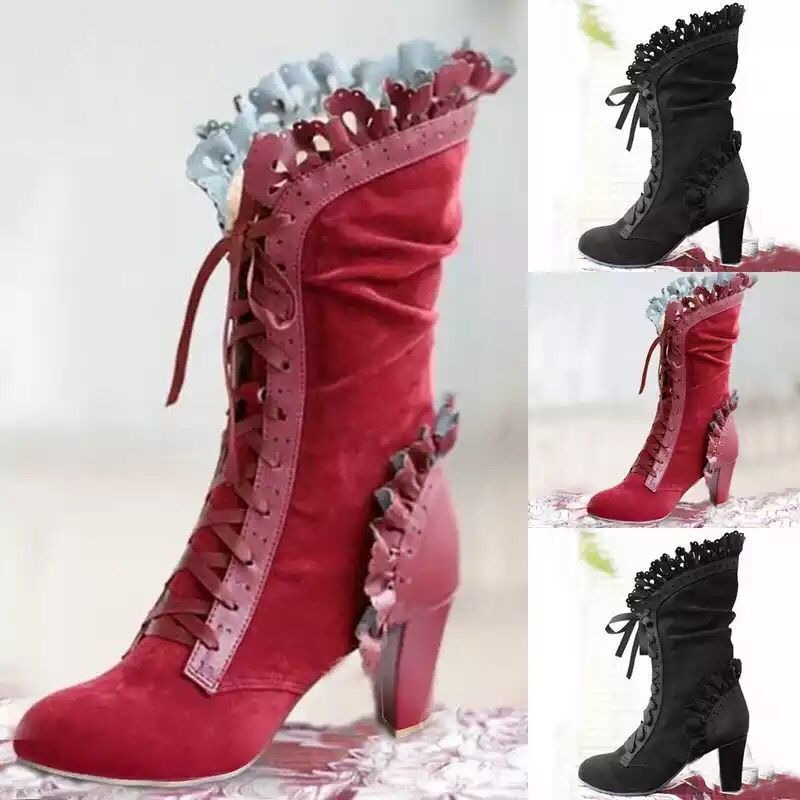 Sepatu hak tinggi sol tebal uj - Women'S Fashion Victorian ulasan dan harga