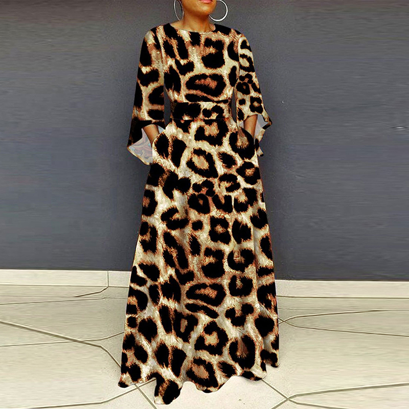 Gaun Pesta Wanita Vintage Gaun - Maxi Dress Boho ulasan dan harga