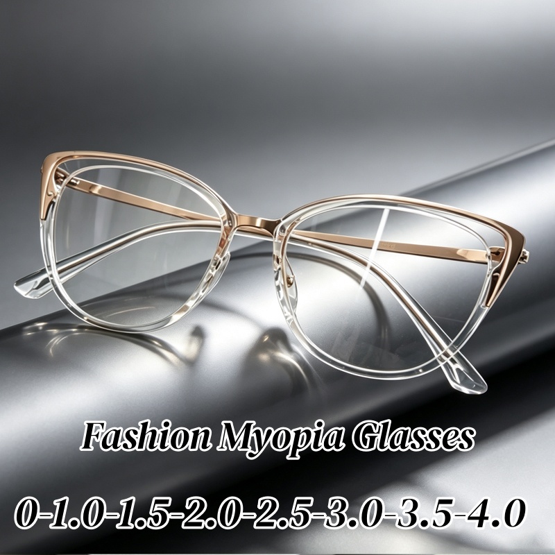 Kacamata Miopia Wanita Model B - Women'S Fashion Glasses With Clear Lenses ulasan dan harga