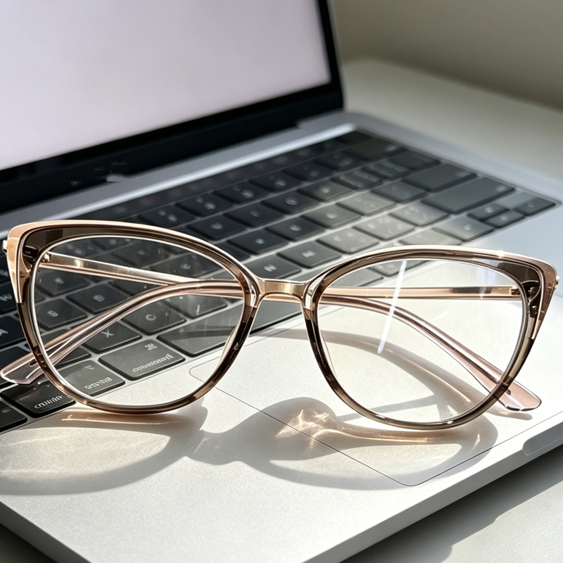Kacamata Miopia Wanita Model B - Women'S Fashion Glasses With Clear Lenses ulasan dan harga