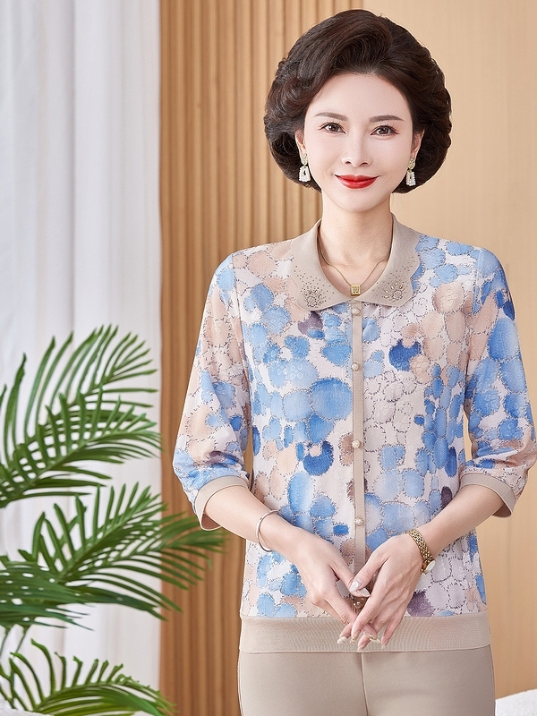 Kaos Rajut Pendek Motif Elasti - Women Fashion Over 60 ulasan dan harga