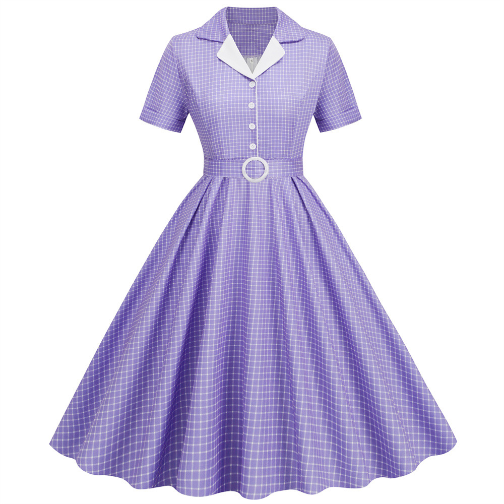 Gaun Kantor Vintage Motif Kota - Women'S Fashion From The 60S ulasan dan harga