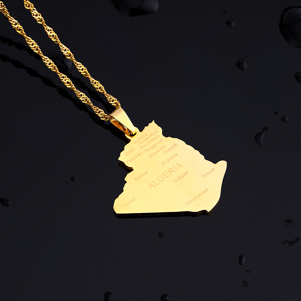 Kalung liontin kota peta Aljaz - Women'S Fashion Guide ulasan dan harga