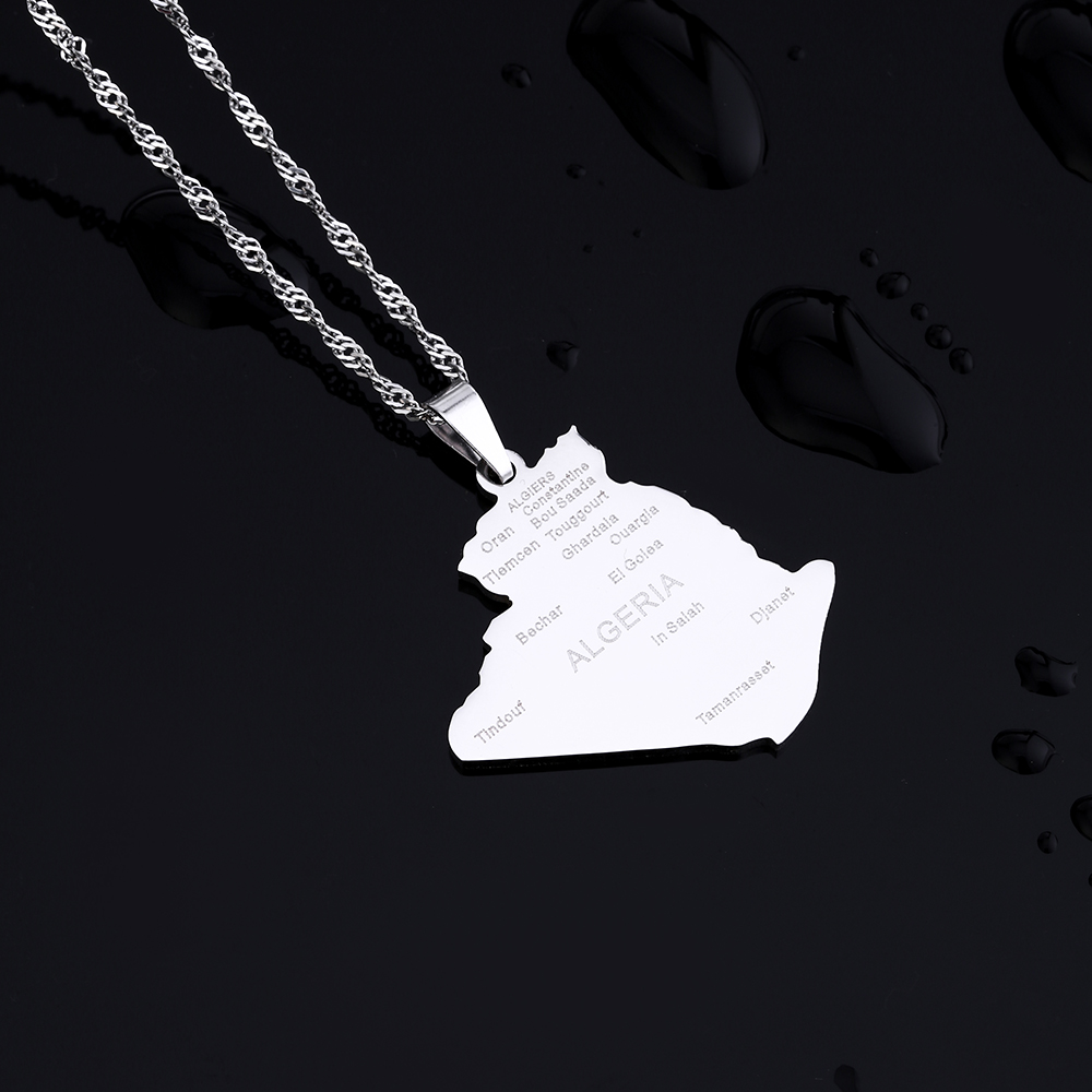 Kalung liontin kota peta Aljaz - Women'S Fashion Guide ulasan dan harga