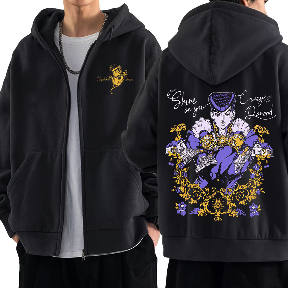 Hoodie Ritsleting Anime Jojo B - Women'S Fashion Zip Up Hoodies ulasan dan harga