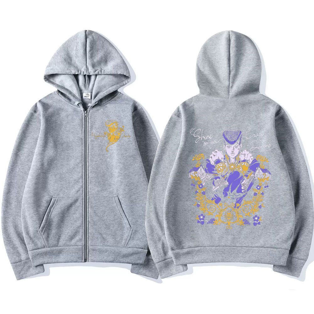 Hoodie Ritsleting Anime Jojo B - Women'S Fashion Zip Up Hoodies ulasan dan harga