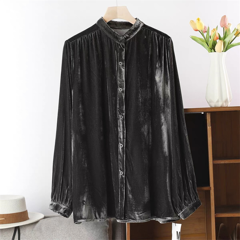 Kemeja Lengan Panjang Kantor S - Women'S Fashion Middle Ages ulasan dan harga