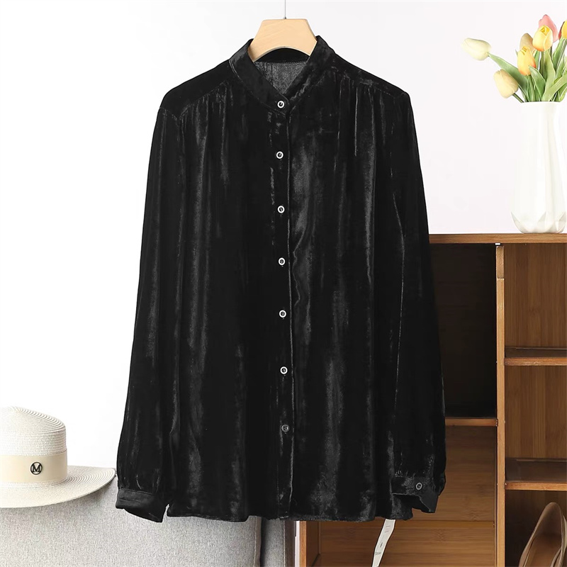 Kemeja Lengan Panjang Kantor S - Women'S Fashion Middle Ages ulasan dan harga