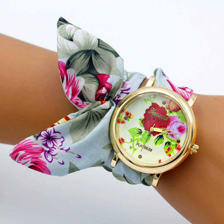 Shsby Jam Tangan Kain Bunga Wa - Women'S Fashion From The 60S ulasan dan harga