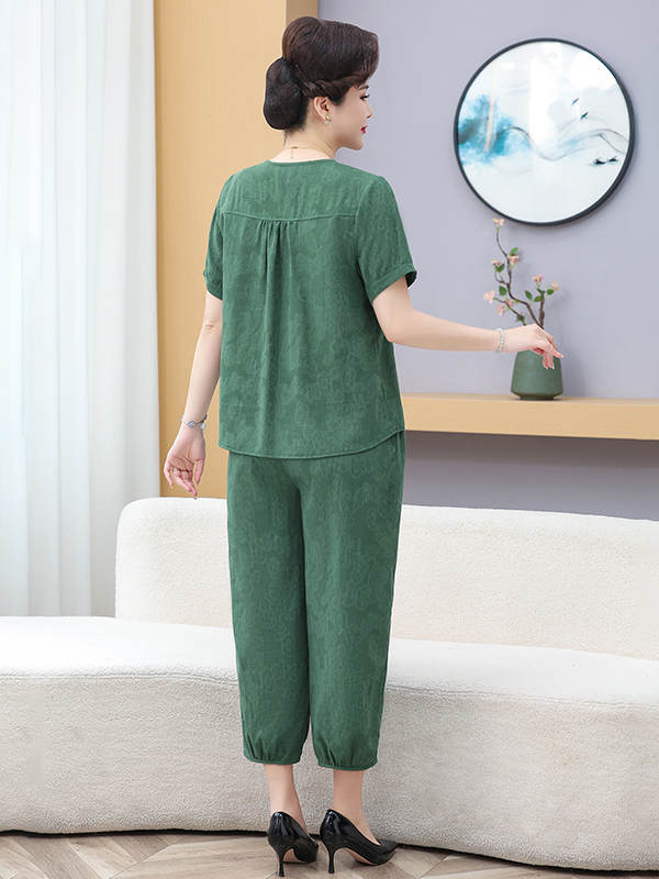 Setelan Dua Potong Lengan Pend - Women Fashion Over 60 ulasan dan harga