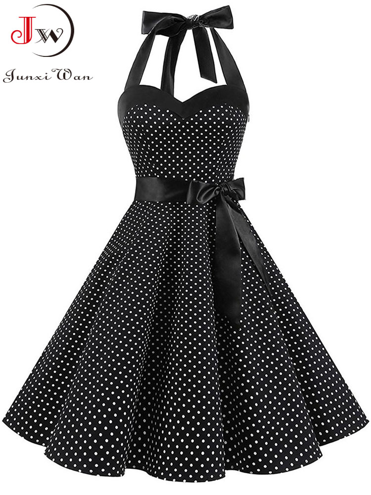 Wanita Musim Panas Polka Dot V - Women'S Fashion From The 60S ulasan dan harga
