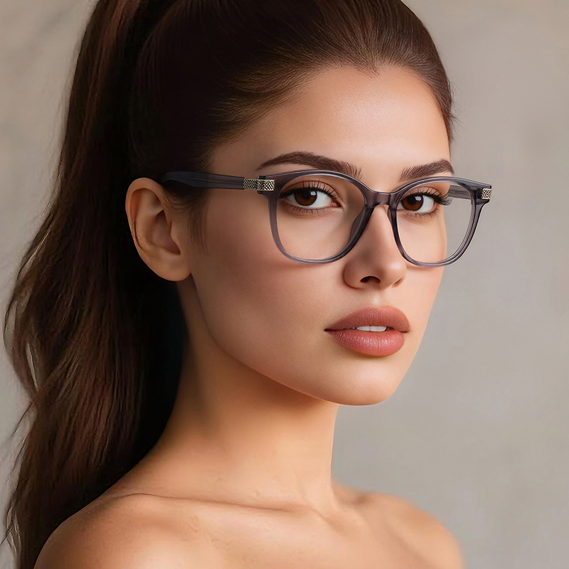 VICKI Kacamata Cahaya Anti-bir - Women'S Fashion Glasses With Clear Lenses ulasan dan harga