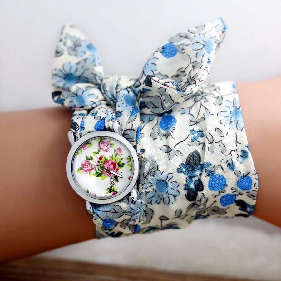 Shsby jam tangan kain bunga wa - Women'S Fashion From The 60S ulasan dan harga