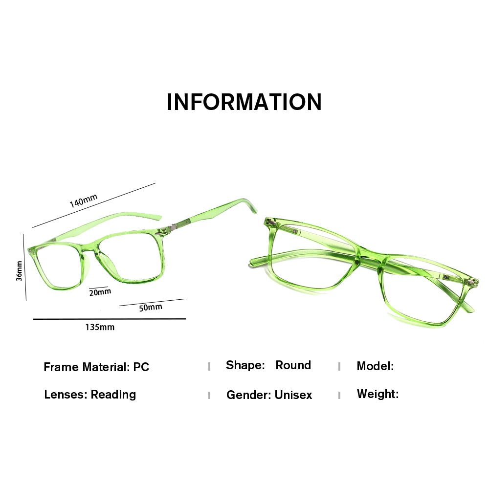 Kacamata Baca Bingkai Persegi  - Women'S Fashion Glasses With Clear Lenses ulasan dan harga