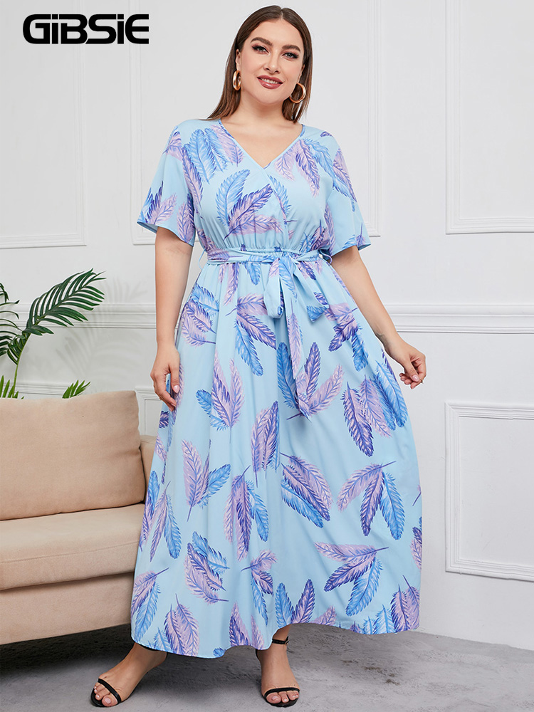 Gaun Boho Motif Bunga Kerah V  - Maxi Dress Boho ulasan dan harga