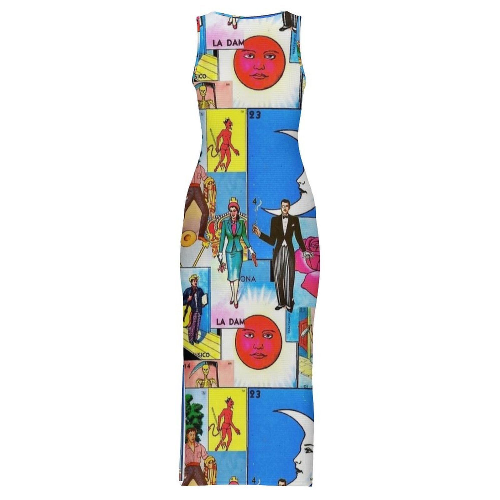 Gaun Bodycon Motif Retro Kartu - Women'S Fashion From The 60S ulasan dan harga