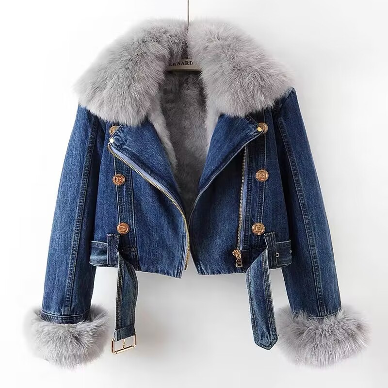 AW Jaket Jeans Wanita Baru den - Women'S Fashion Parka ulasan dan harga