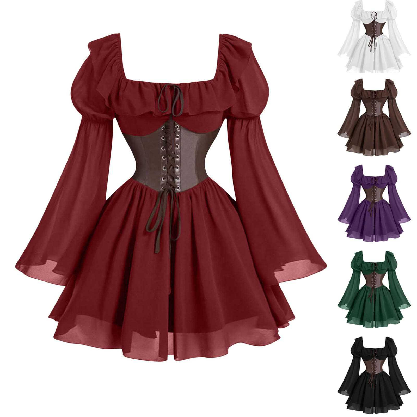 Gaun Wanita Lengan Panjang Gay - Women'S Fashion Victorian ulasan dan harga
