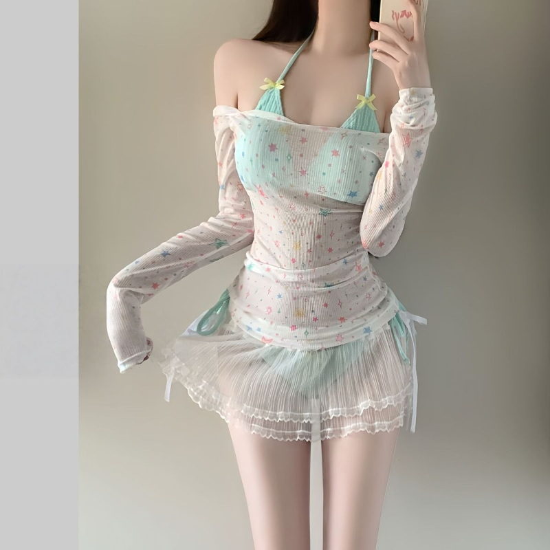 Set Bikini Lengan Panjang Wani - Women'S Fashion Middle Ages ulasan dan harga