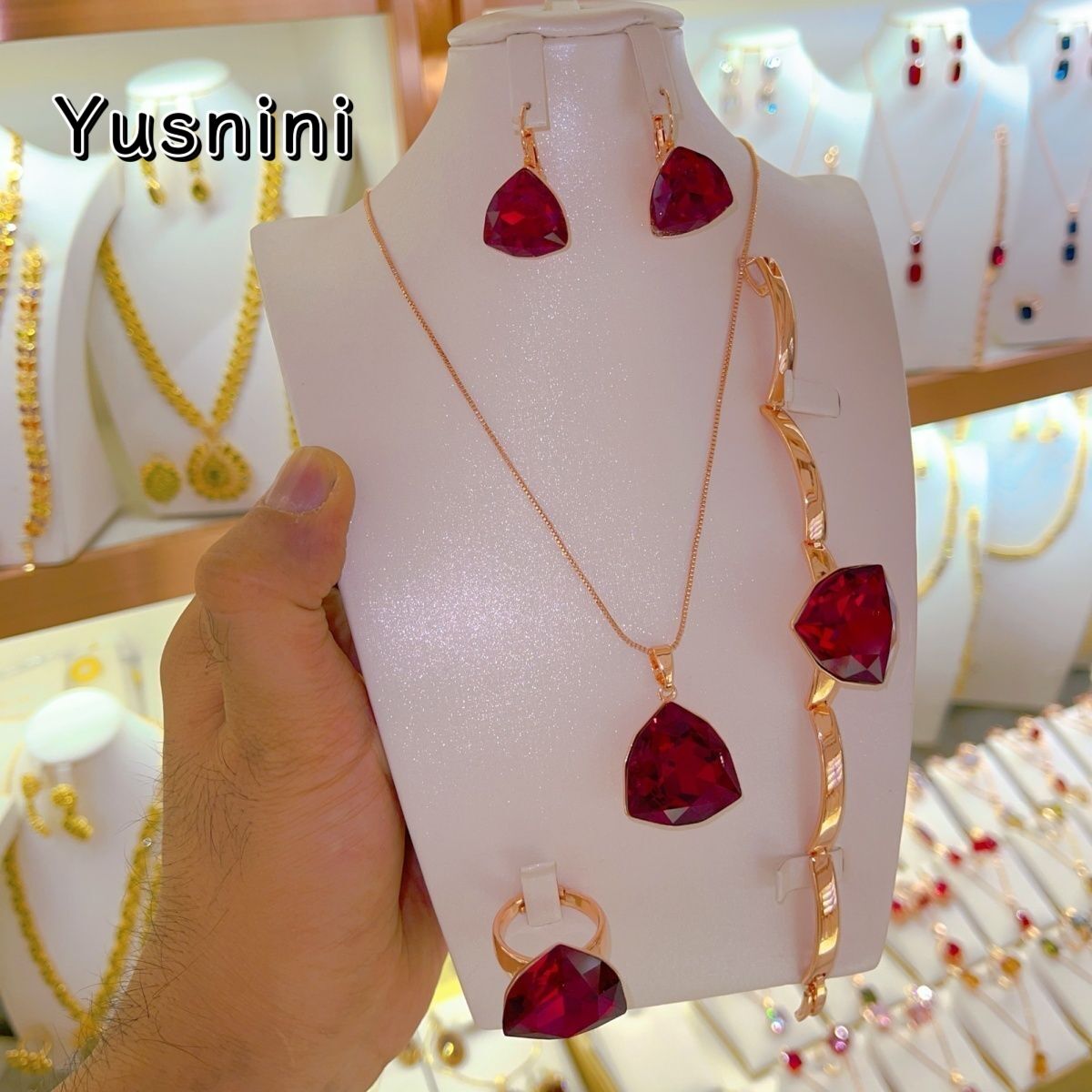 Set Perhiasan Mewah Berlapis E - Women Fashion Uk ulasan dan harga