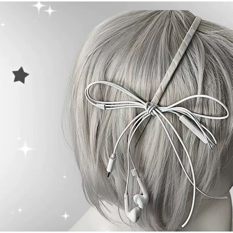 Jepit Rambut Kawat Headphone G - Women'S Y3K Fashion ulasan dan harga