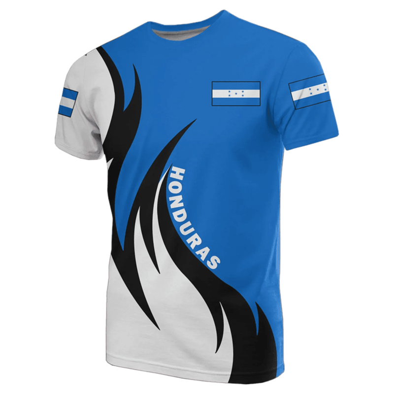 Kaos 3D Print Peta Bendera Hon - Women'S Fashion Guide ulasan dan harga