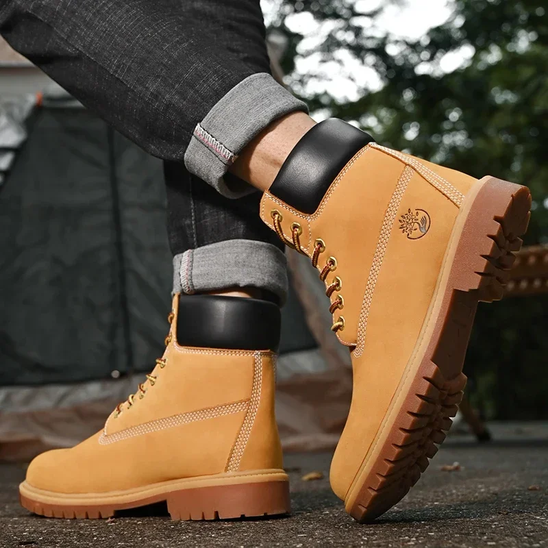 Sepatu Boots Pria High Top Ber - Women'S Fashion Gym Shoes ulasan dan harga