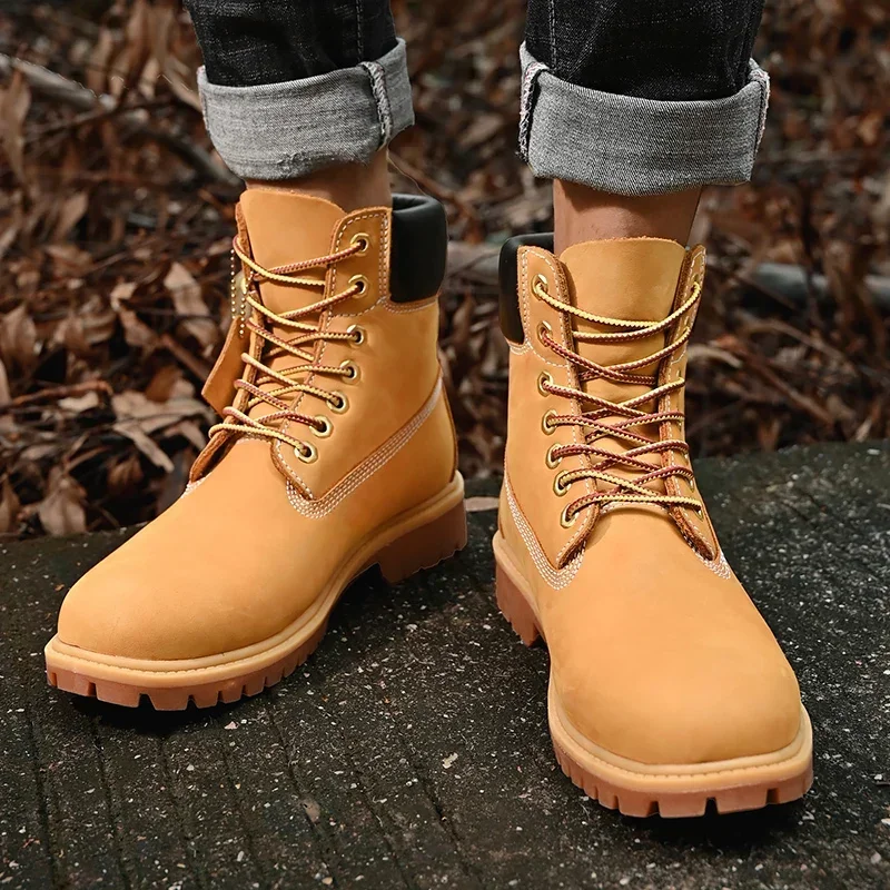 Sepatu Boots Pria High Top Ber - Women'S Fashion Gym Shoes ulasan dan harga